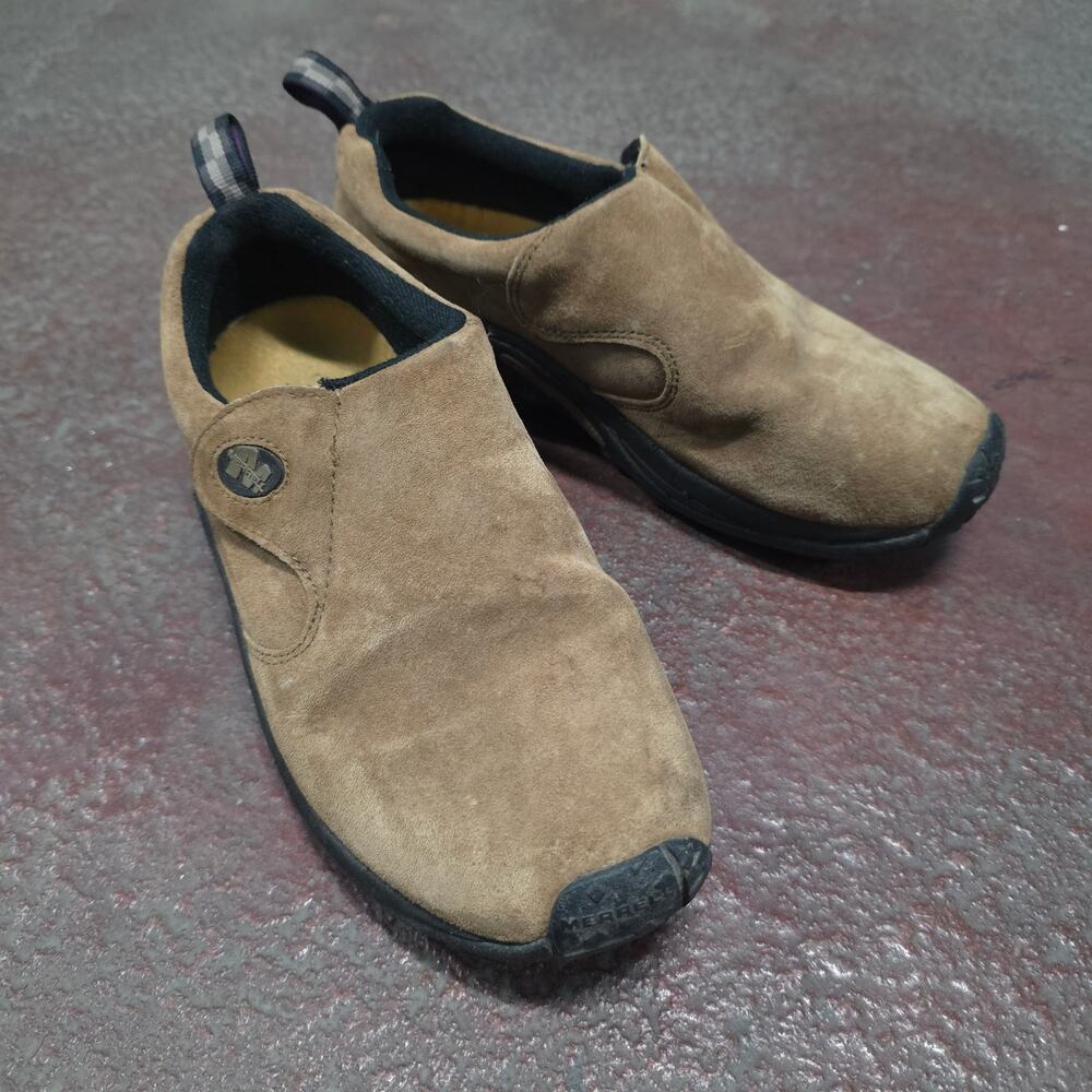 Merrell Women Jungle Moc Wrap Sandstone US 7.5 EU 38 brown slip on gorpcore EUC